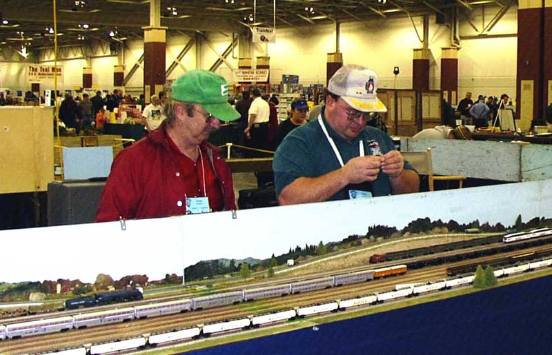 Greg and Chris at the layout