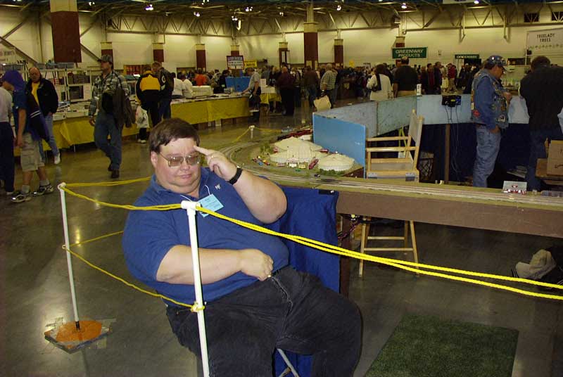 Alan at the layout